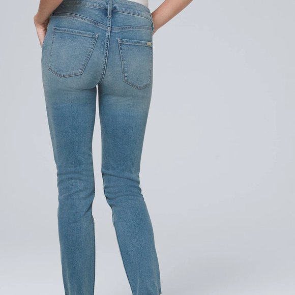 WHBM skinny distressed jeans - Picture 2 of 6